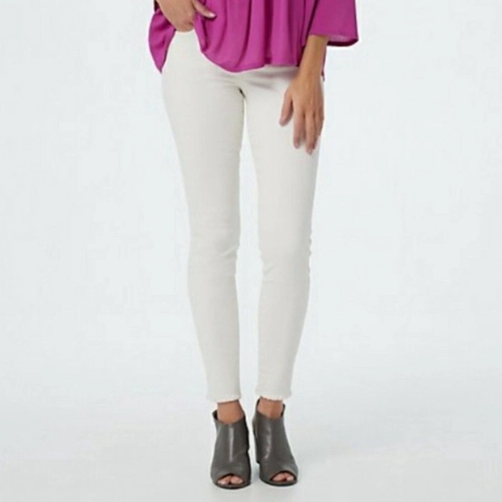 Haute Hippie Tribe Mid-Rise Skinny Jeans-Natural-Reg 6
